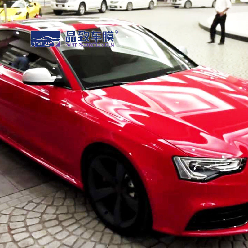 Anti Scratch Heatproof PPF Color Wrap, ไวนิลเมทัลลิคแวมไพร์สีแดงเคลือบมัน