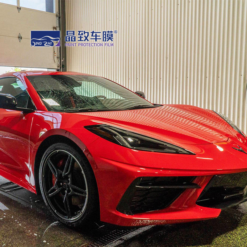 Anti Scratch Heatproof PPF Color Wrap, ไวนิลเมทัลลิคแวมไพร์สีแดงเคลือบมัน