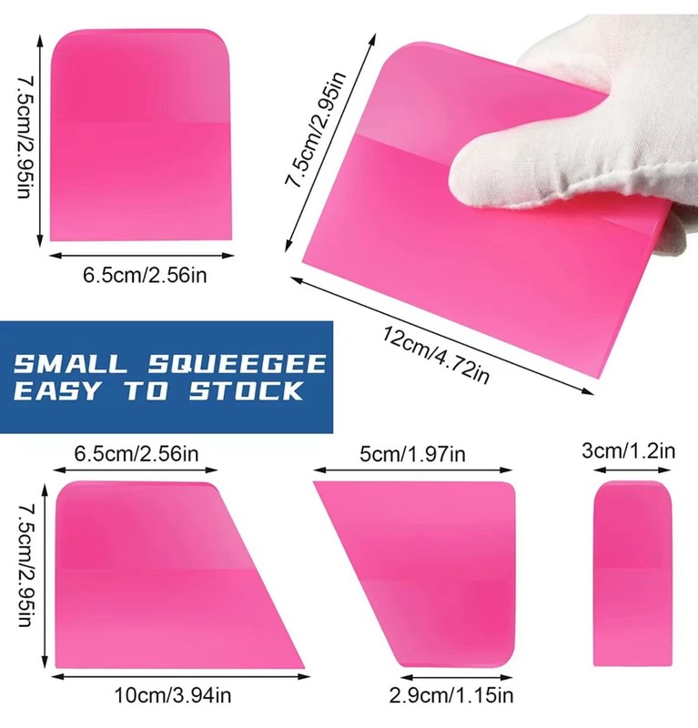 Multiscene Vehicle Car Wrap Tool ไม้กวาดหุ้มยาง 7.5x6.5 ซม. สำหรับฟิล์มกรองแสงหน้าต่าง