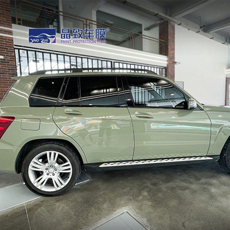 VvividPopular Highlight Crystal Glossy Khaki Army Green Car Wrap Film ฟิล์มห่อตัวถังไวนิล 3m