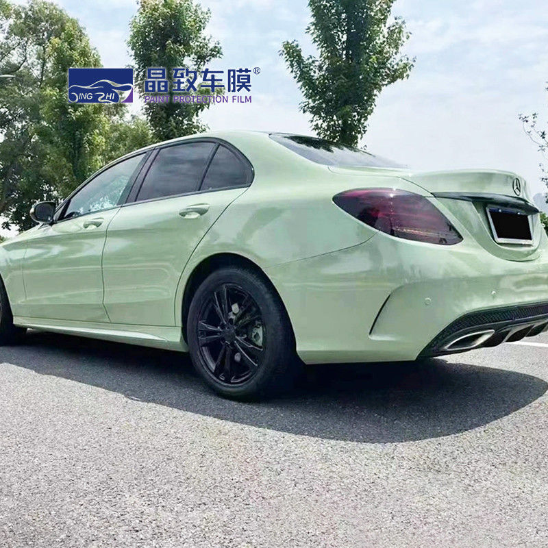 VvividPopular Highlight Crystal Glossy Khaki Army Green Car Wrap Film ฟิล์มห่อตัวถังไวนิล 3m