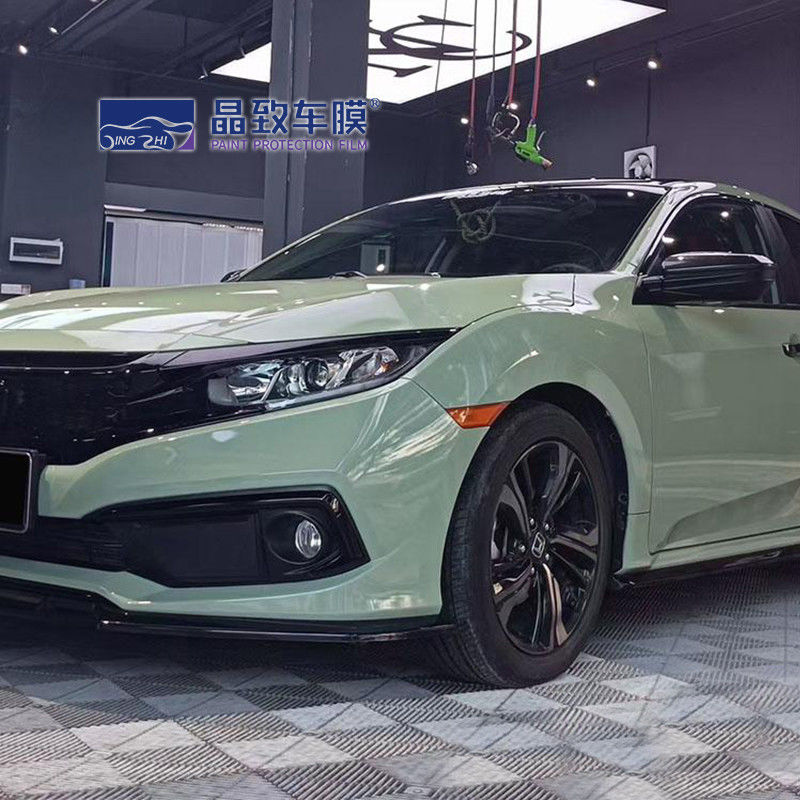 VvividPopular Highlight Crystal Glossy Khaki Army Green Car Wrap Film ฟิล์มห่อตัวถังไวนิล 3m