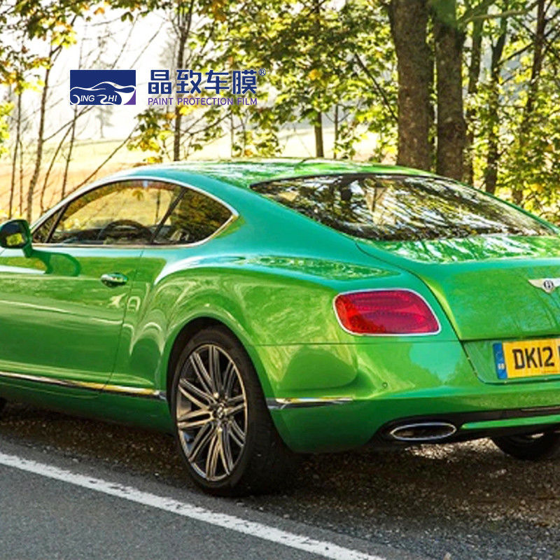 1.52X18M Super Glossy Metallic Midnight Green รถไวนิลห่อสำหรับรถทั้งร่างกายรถไวนิลห่อสีเขียวด้าน