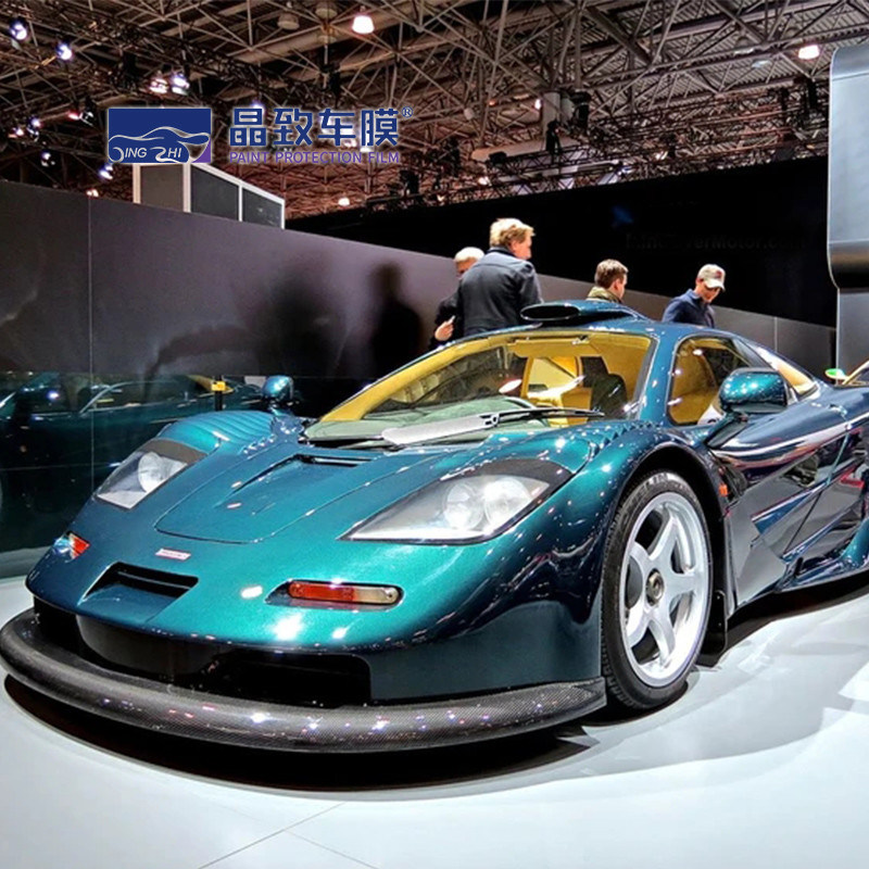 รถจัดแต่งทรงผมห่อของเหลวโลหะฟิล์มไวนิลสีเขียวเข้มสติกเกอร์ร่างกายด้วยฟองอากาศฟรีรถจักรยานเรือห่อฟิล์มเงา