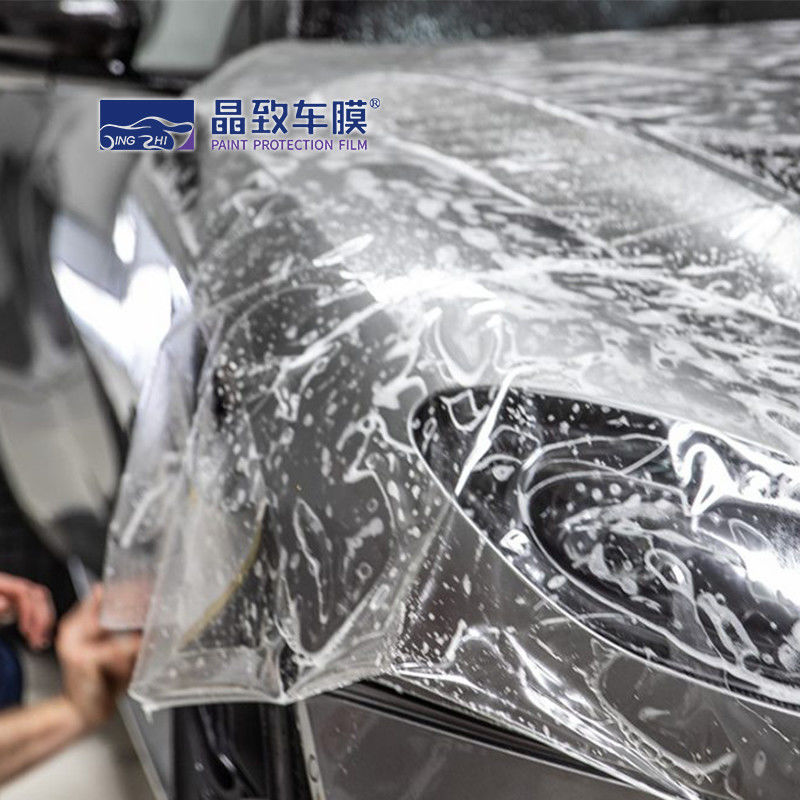 1.52*15m PPF- ฟิล์มป้องกันสีโปร่งใส TPU การรักษาตัวเองเคลือบยืดสูงสติกเกอร์ป้องกันตัวรถ