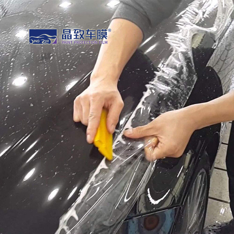 PPF Double Coating Clear TPU ฟิล์มป้องกันสีรถไวนิลสำหรับห่อโฆษณา