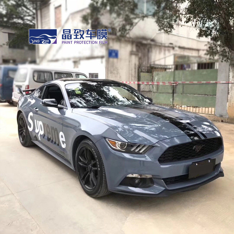 ฟิล์ม PPF สีทนฝนและแดด, PVC Matte Grey Metallic Vinyl Wrap