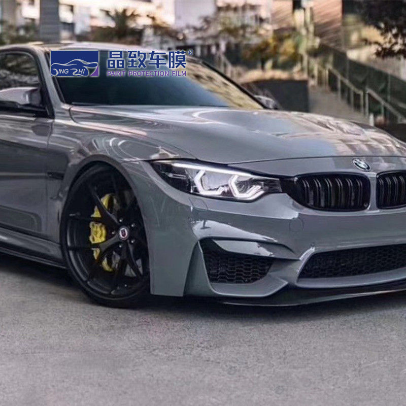 ฟิล์ม PPF สีทนฝนและแดด, PVC Matte Grey Metallic Vinyl Wrap