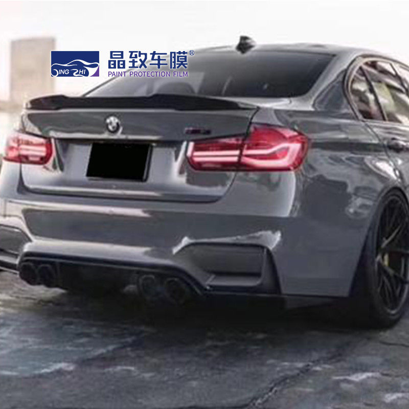 ฟิล์ม PPF สีทนฝนและแดด, PVC Matte Grey Metallic Vinyl Wrap
